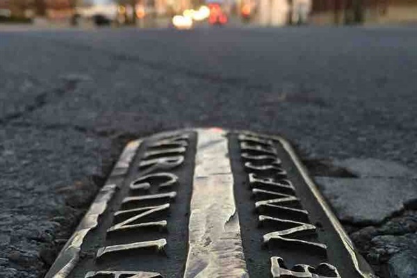 The iconic brass street markers in Downtown Bristol let you know that you're on the state line of Virginia and Tennessee!