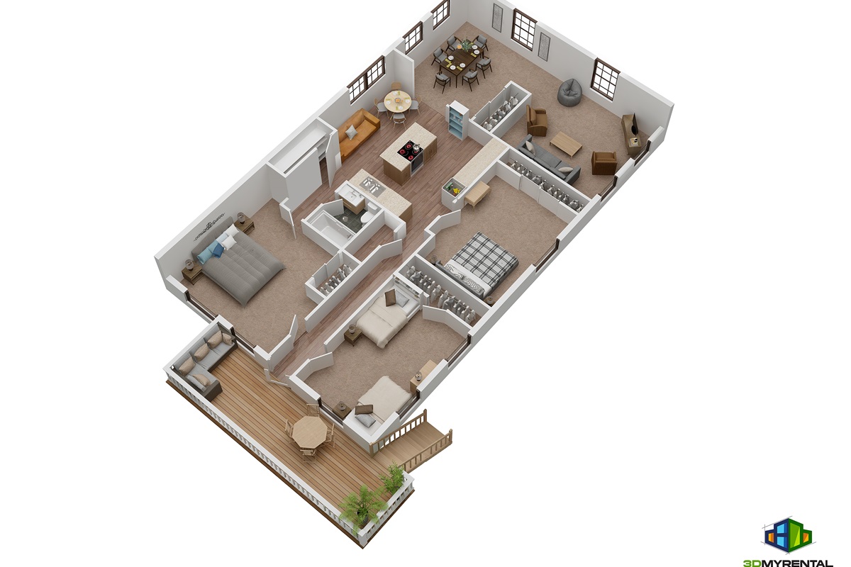 3D Rendering of the Apartment