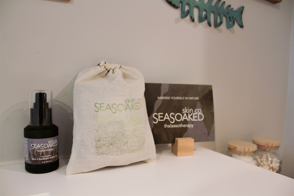 Locally made and owned SeaSoaked skin care and bath essentials 