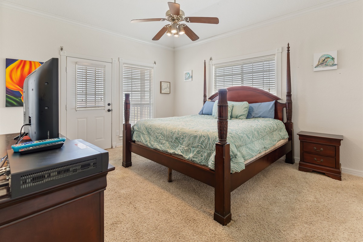 Primary Bedroom with King bed and ensuite bathroom