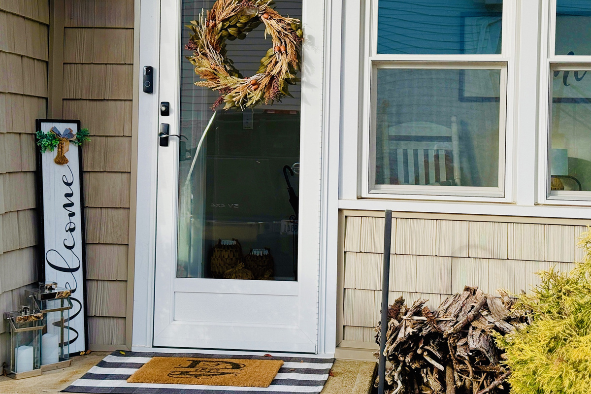 Back entrance leading directly into the mudroom.