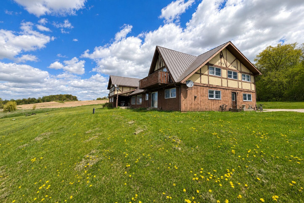 Historic charm meets peaceful countryside at River Valley Chateaux, nestled on 8 scenic acres in western Wisconsin's beautiful bluff country.