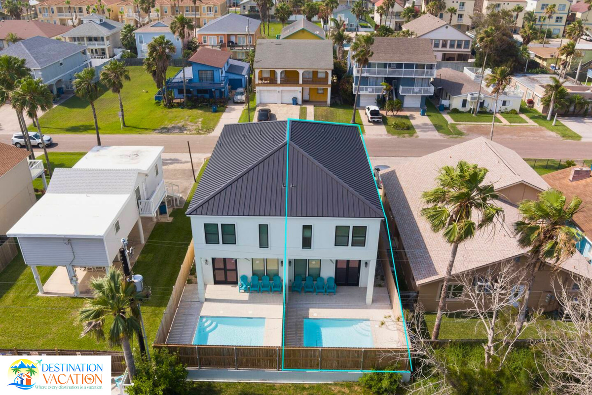 Stunning aerial views showcase your beautiful coastal getaway.