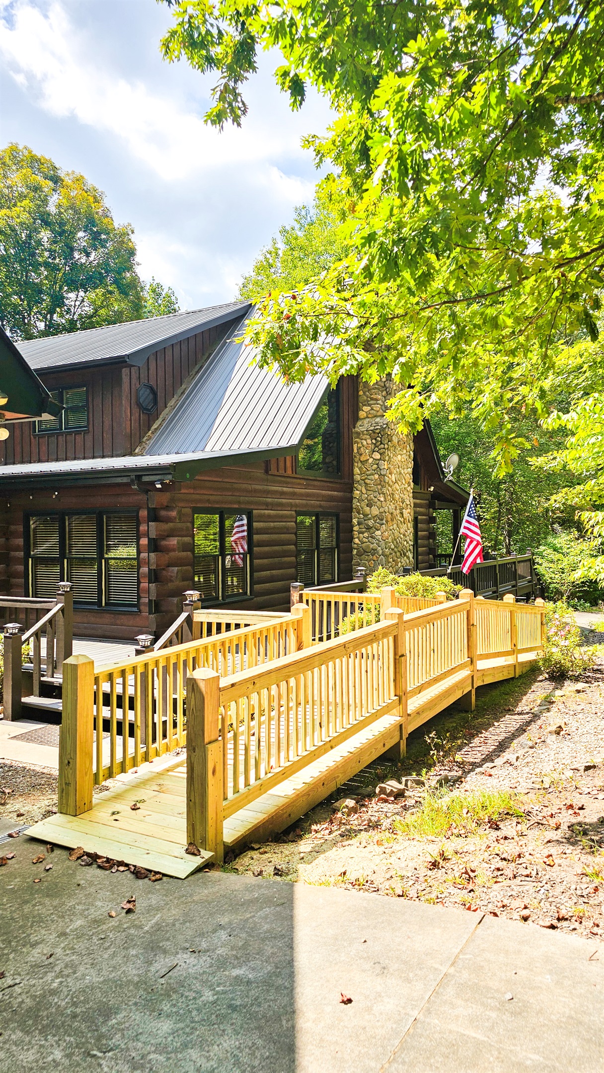 Entrance- Newly Built Accessibility Ramp