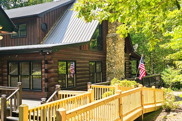 Entrance- Newly Built Accessibility Ramp