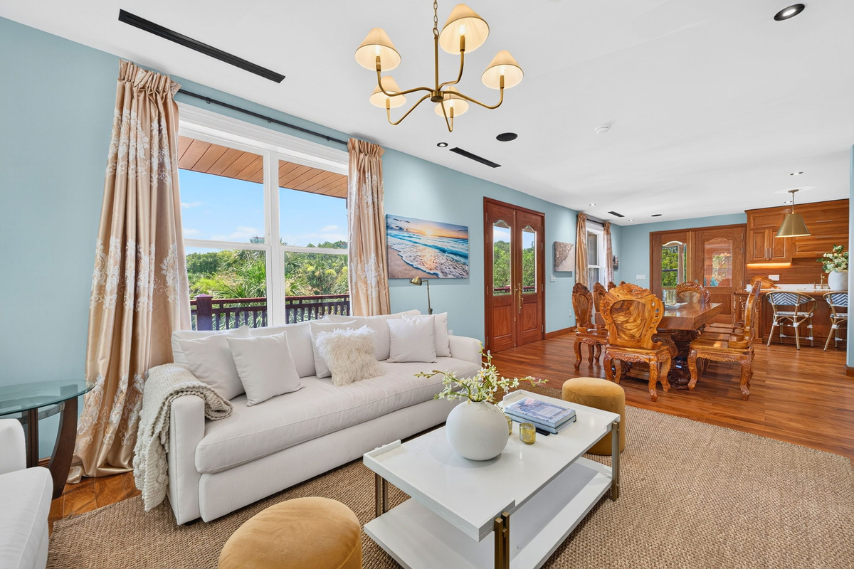 2nd Floor Living | Rosewood Retreat | 2605 Palm Blvd, Isle of Palms, SC | IOP Escapes