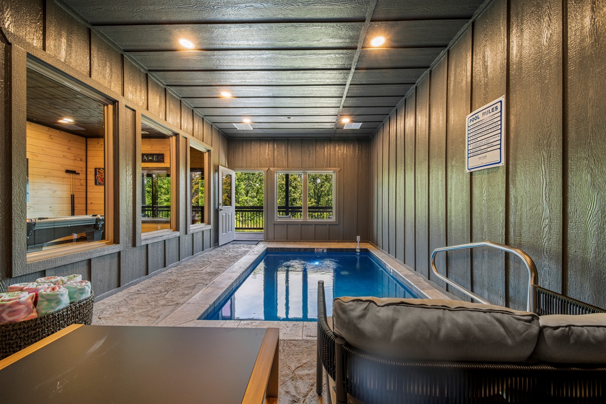 Year-round fun in your private indoor heated pool.