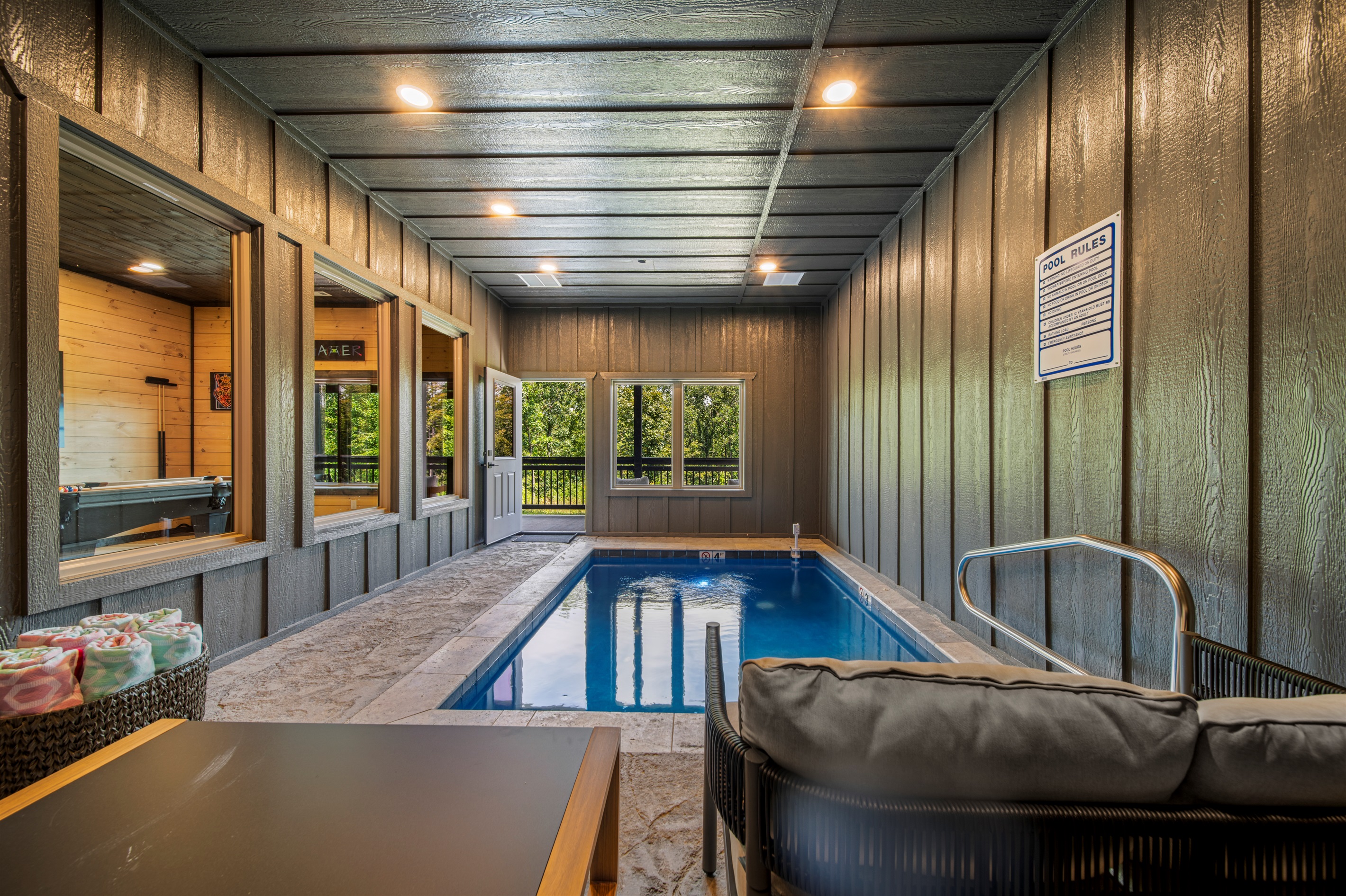 Year-round fun in your private indoor heated pool.
