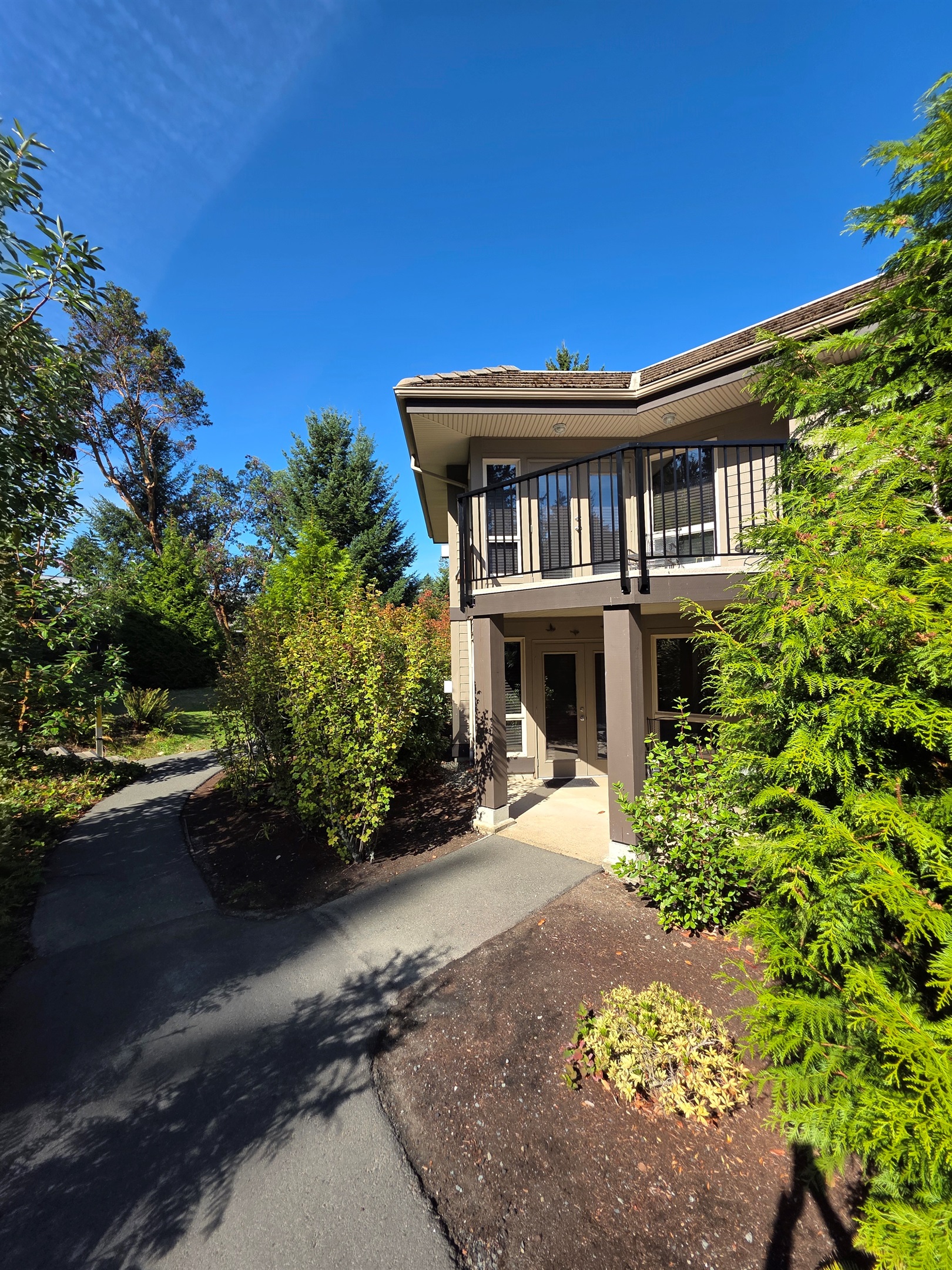 Main floor view of unit B patio.