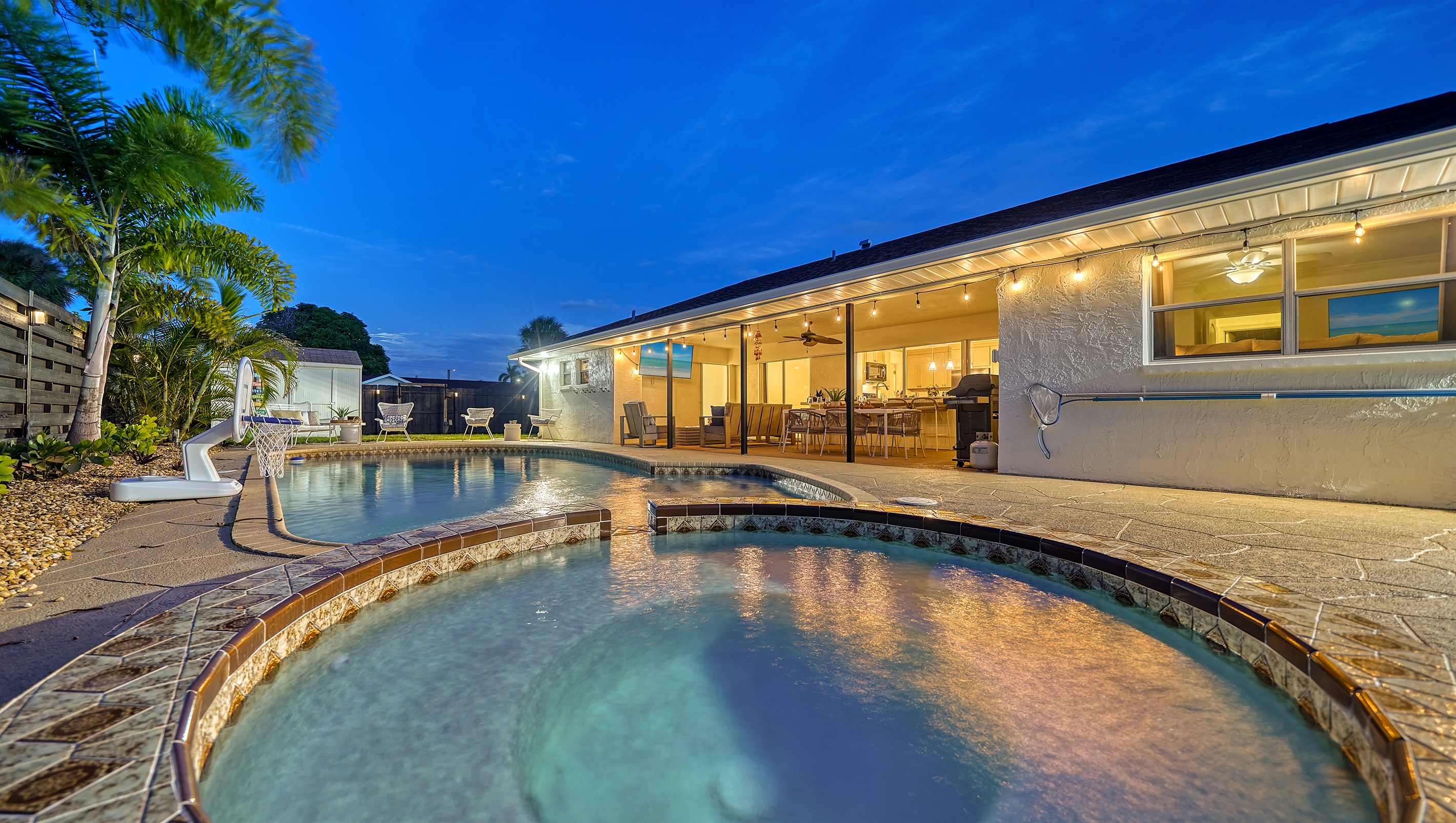 This outdoor space has everything you need or could want!