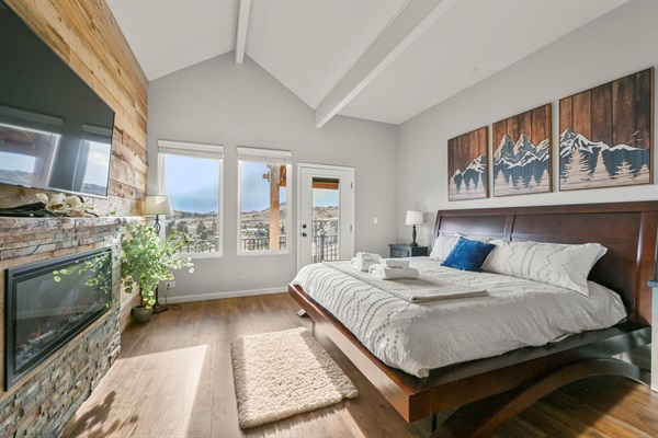Bedroom 4 has it's own private walkout deck