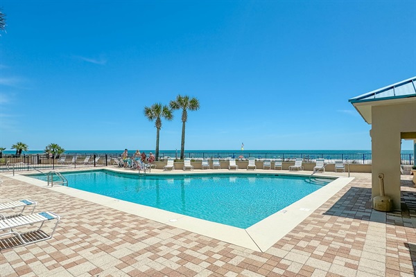 Outdoor Pool Area - has bathrooms