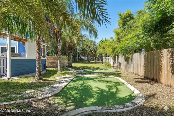 Putting Green in Backyard