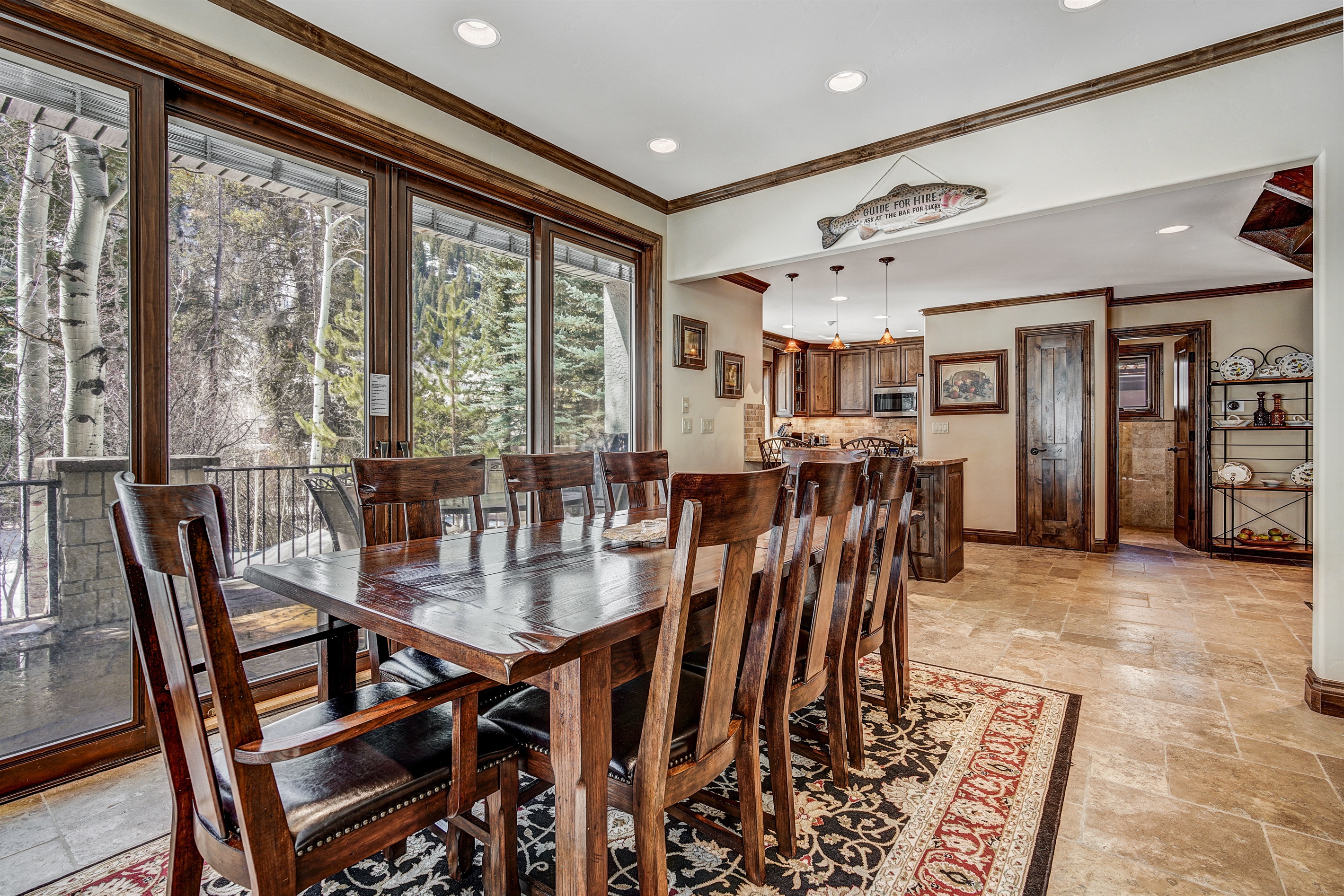 Dining Area, seating for 8 plus 2 more at counter.