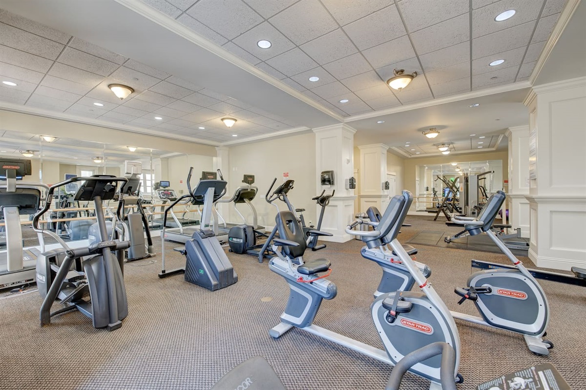 The Grand has a big gym available to all guests 24/7