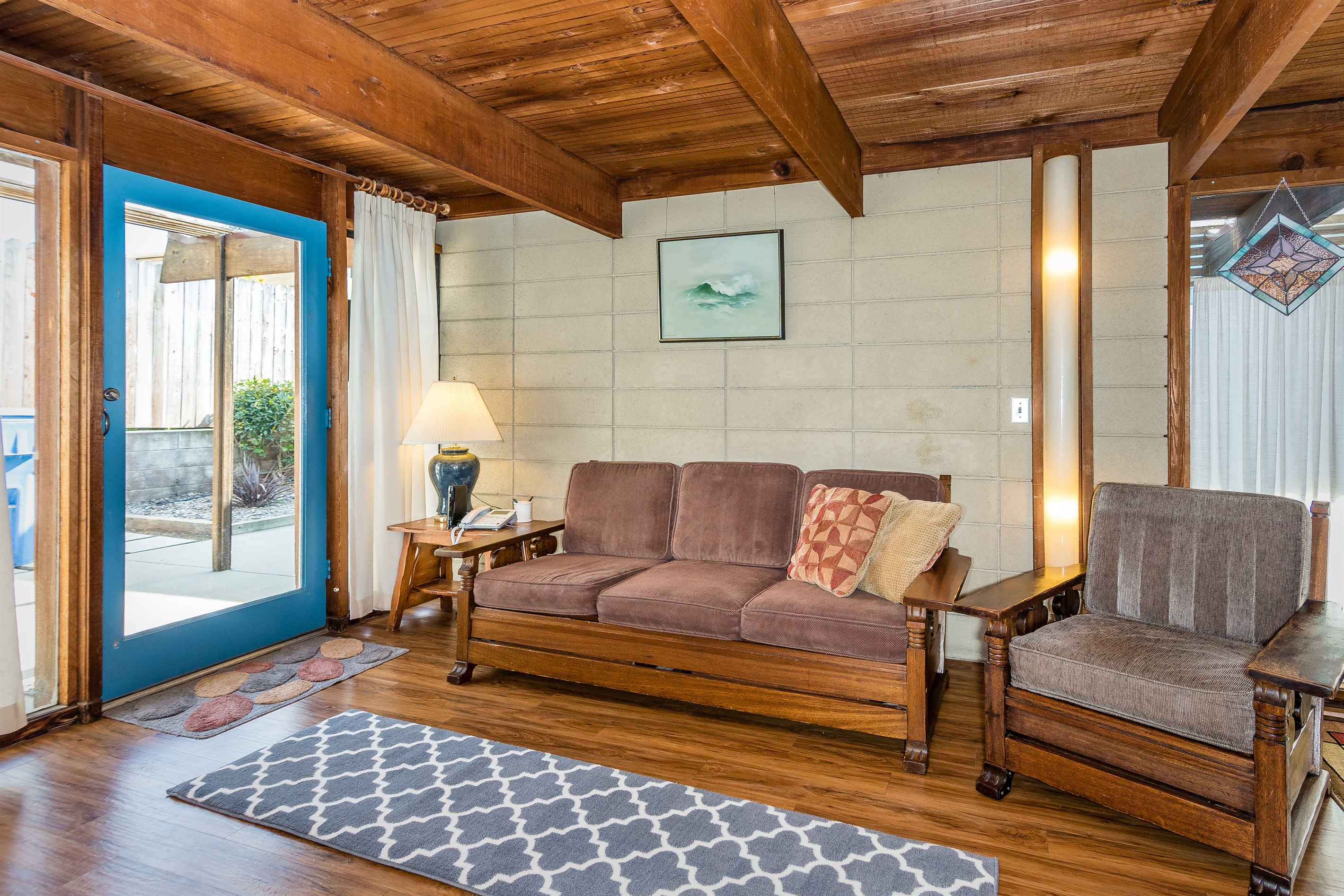 Living space near back door