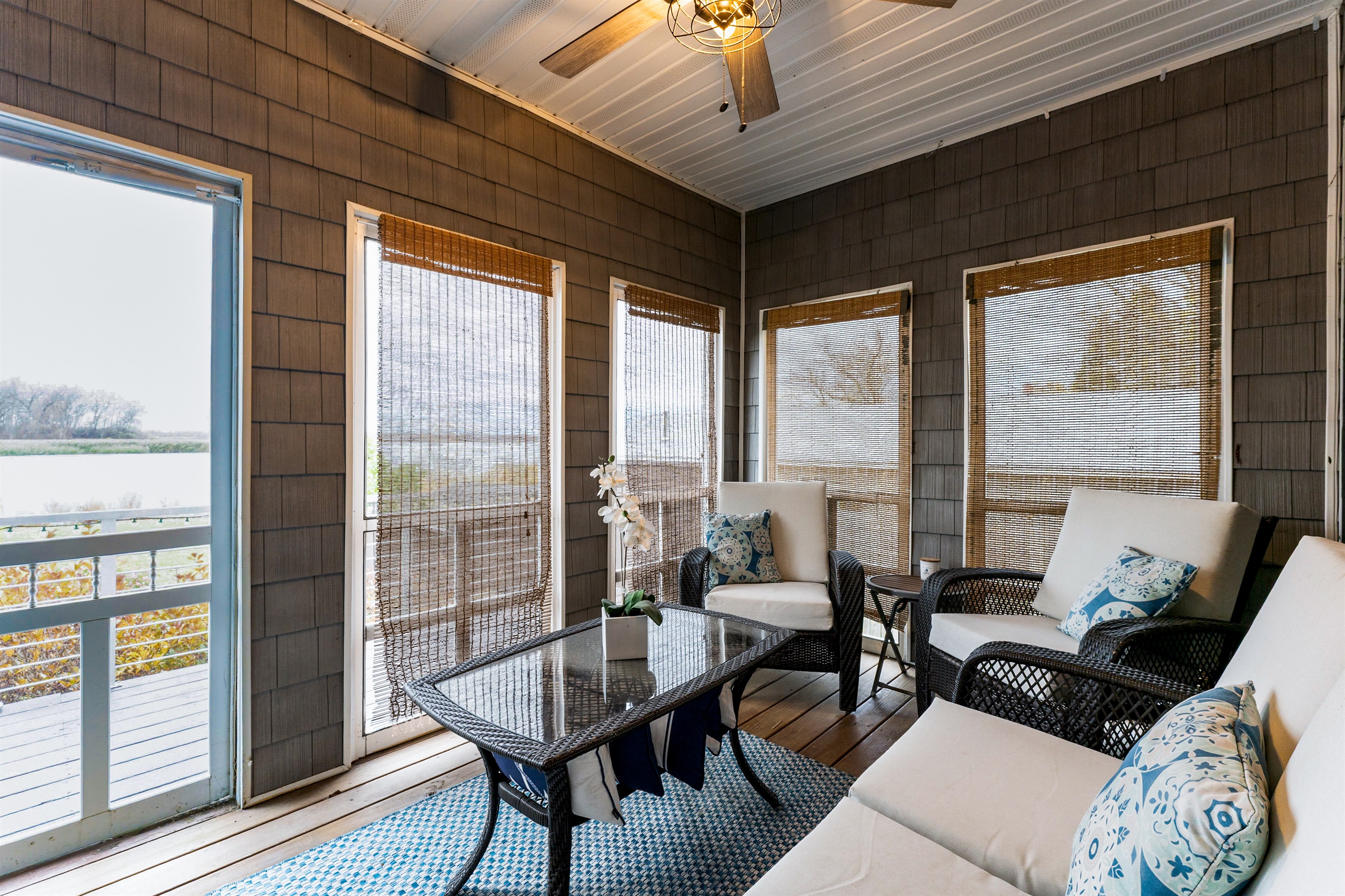 Screen porch off of master bedroom