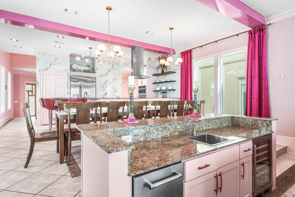 Beachfront Wet Bar | Second Floor | Conveniently located by living room couch