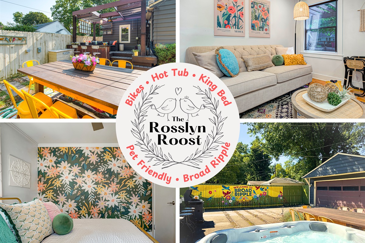 Relax, recharge, & explore Broad Ripple! Rosslyn Roost is  perfect for couples and families