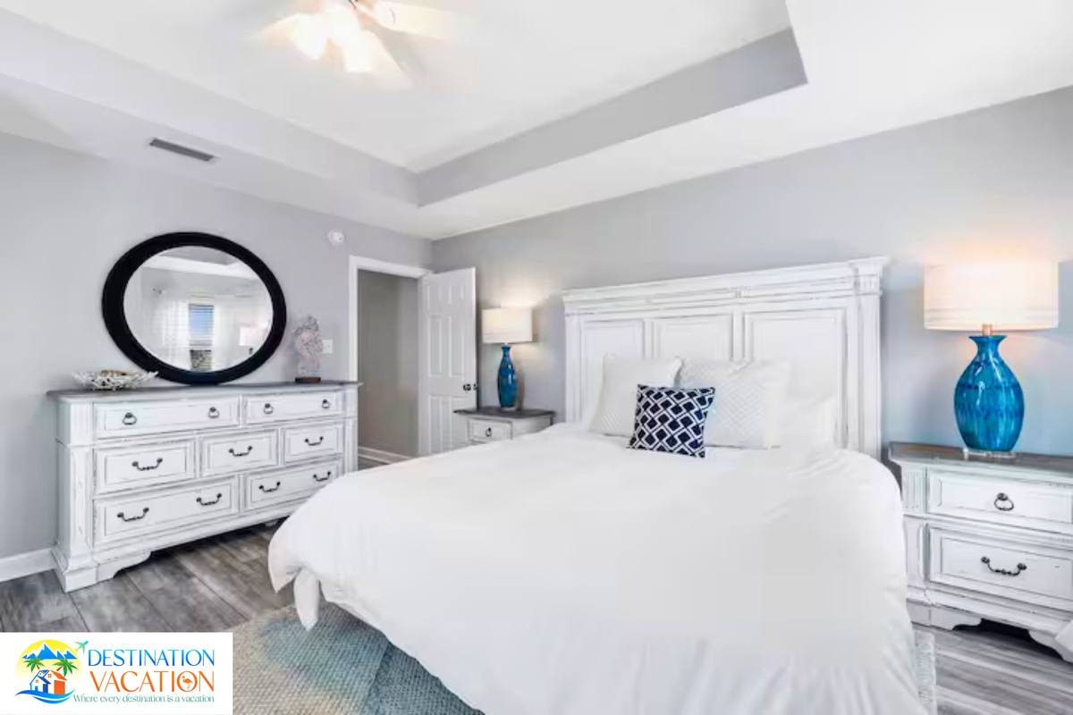 Fresh linens and ocean views await.
