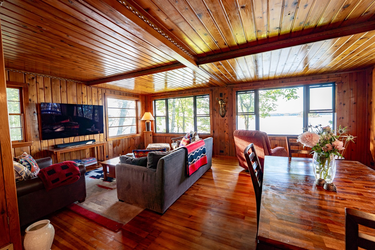 Cozy but flooded with natural light, only steps from the lake!
