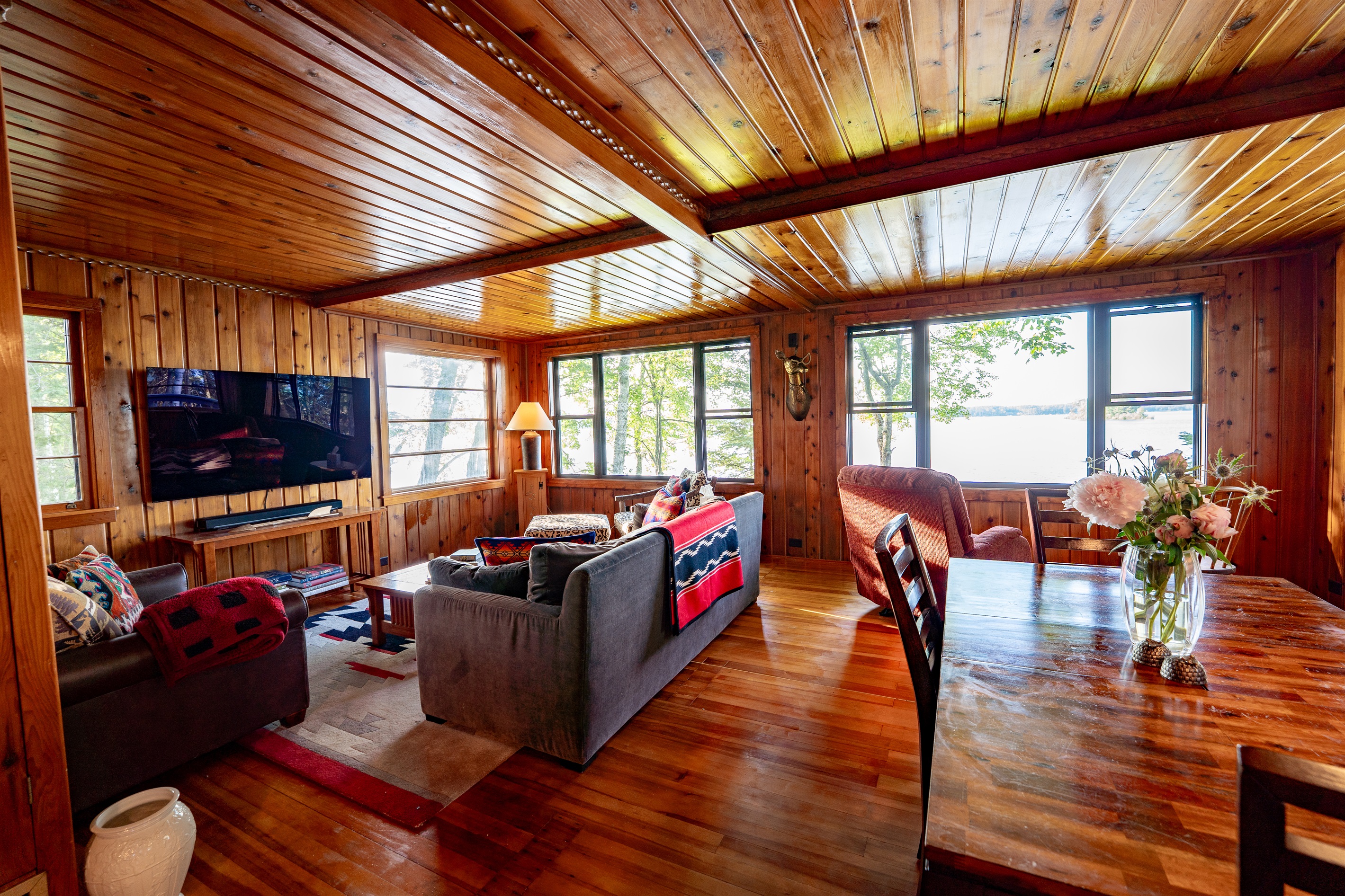 Cozy but flooded with natural light, only steps from the lake!