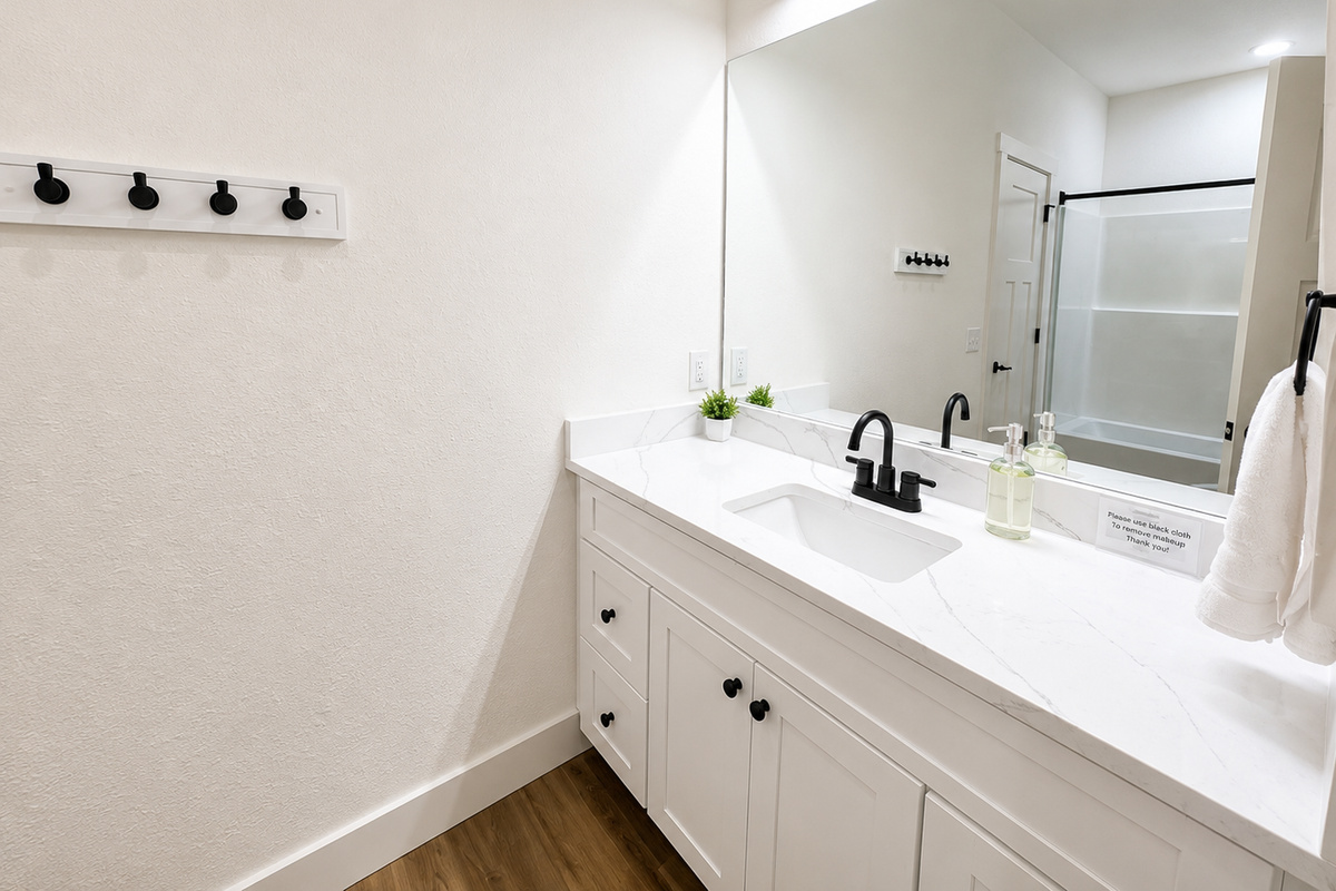 large shared bathroom