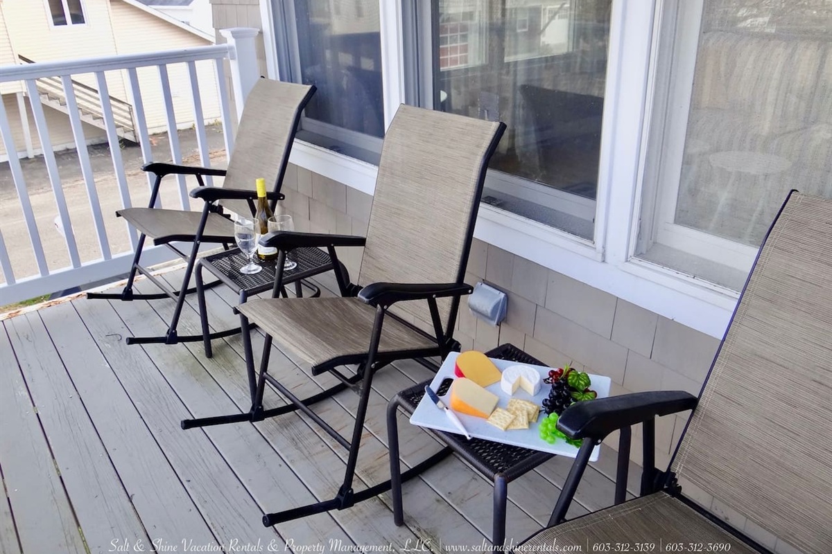 Catch some rays on the balcony!