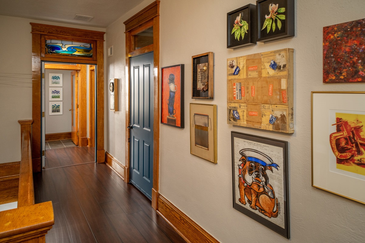 Staying at Lafayette Flats is like sleeping in an art gallery.