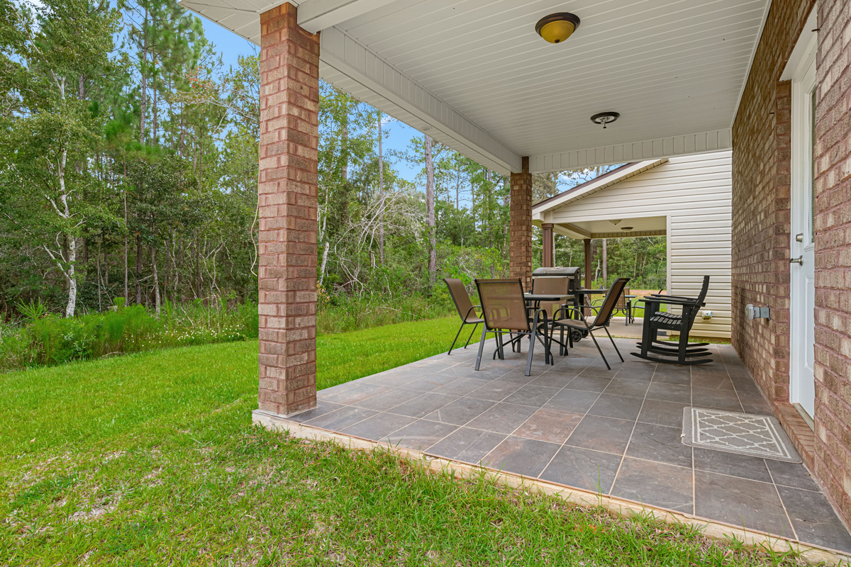Grill and patio furniture 