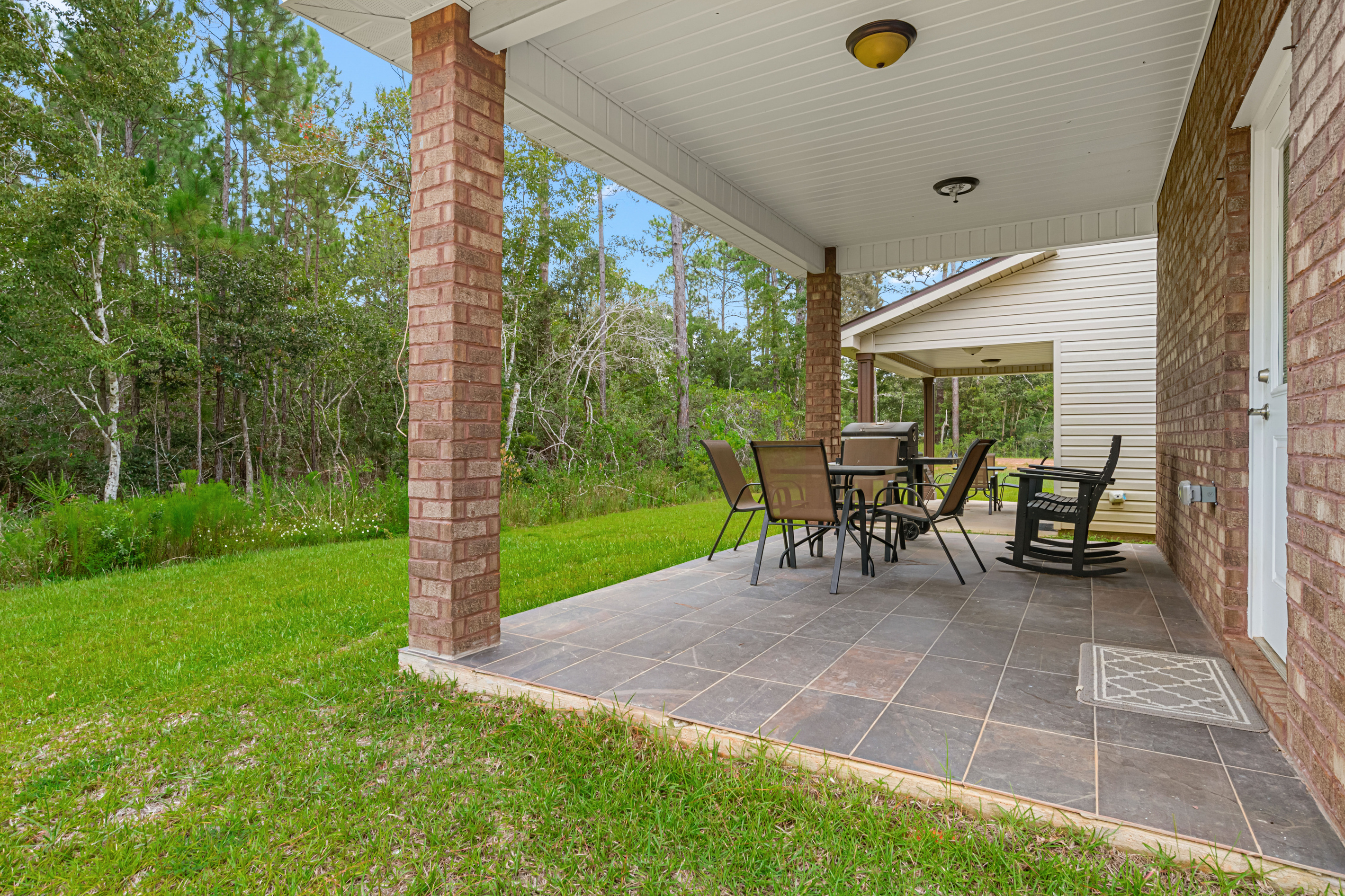 Grill and patio furniture 