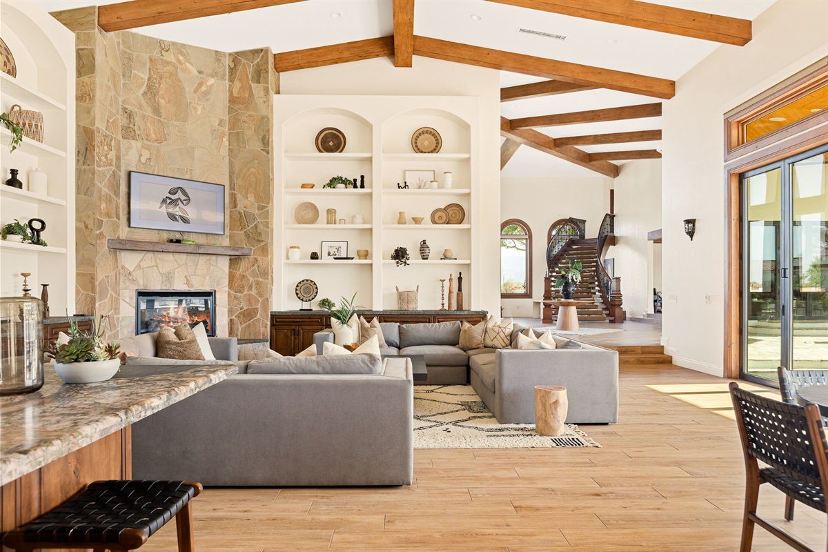 living room/TV area