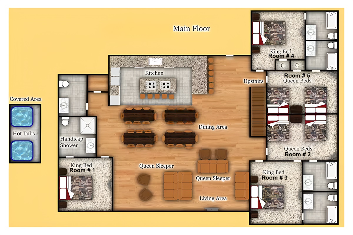 Main Level Floor Layout