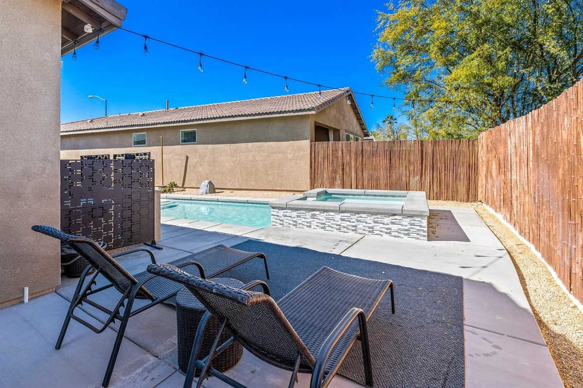 Shaded areas during the day