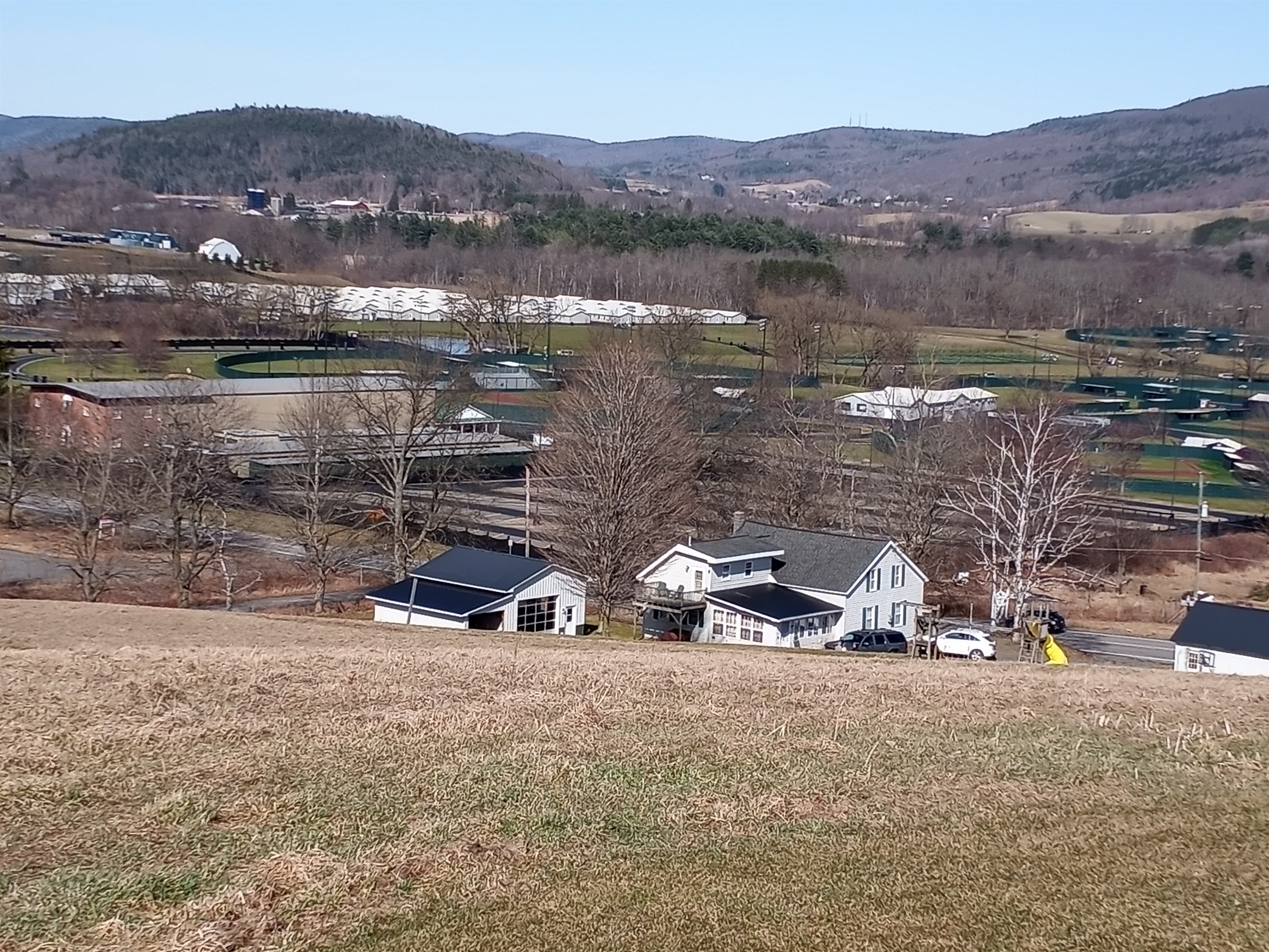 Roundtripper in the off season, note the Dream Park clubhouses and ballfields in view. The only way to get closer would to be volunteer to coach!