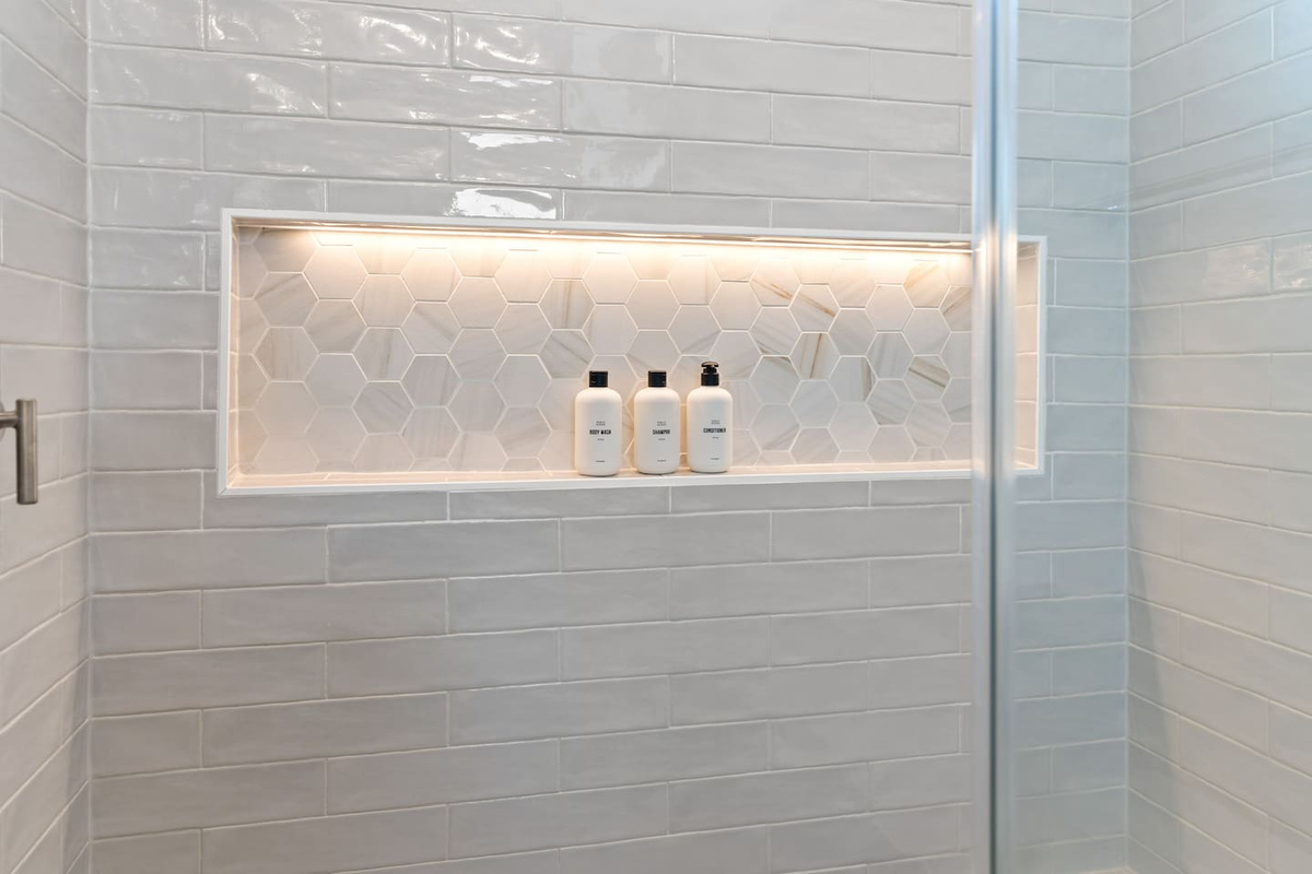 We’ve thought of the little details to make your stay effortless. Body wash, shampoo, and conditioner are provided in every shower, helping you pack lighter and settle into vacation mode from the moment you arrive.
