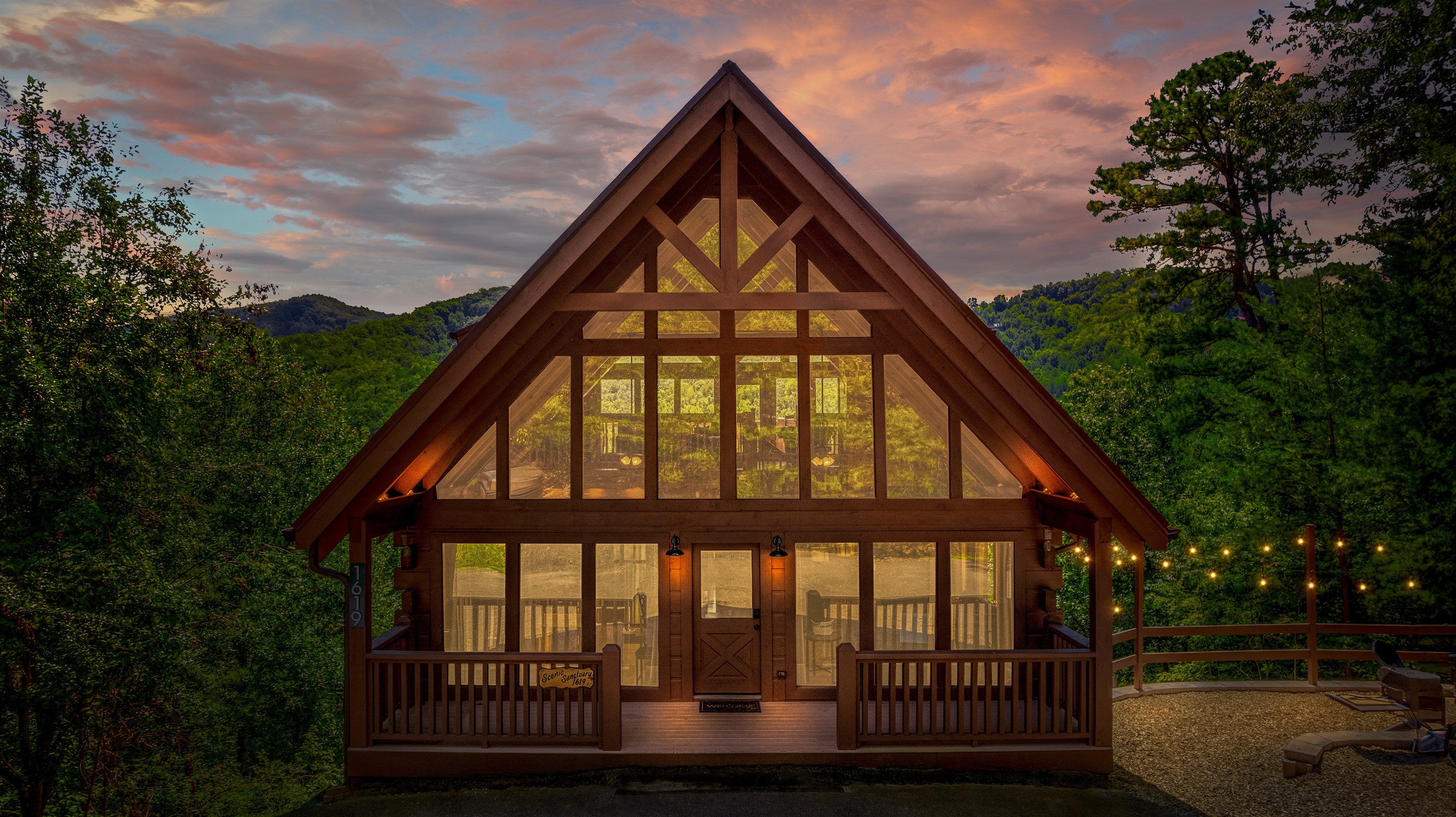 Arrive with ease—flat parking for 4 and one step to the porch, plus incredible views throughout the cabin.