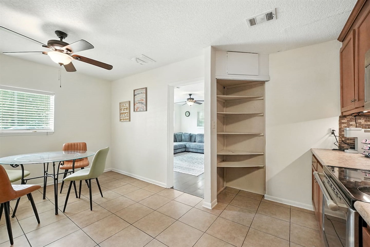 kitchen with breakfast table