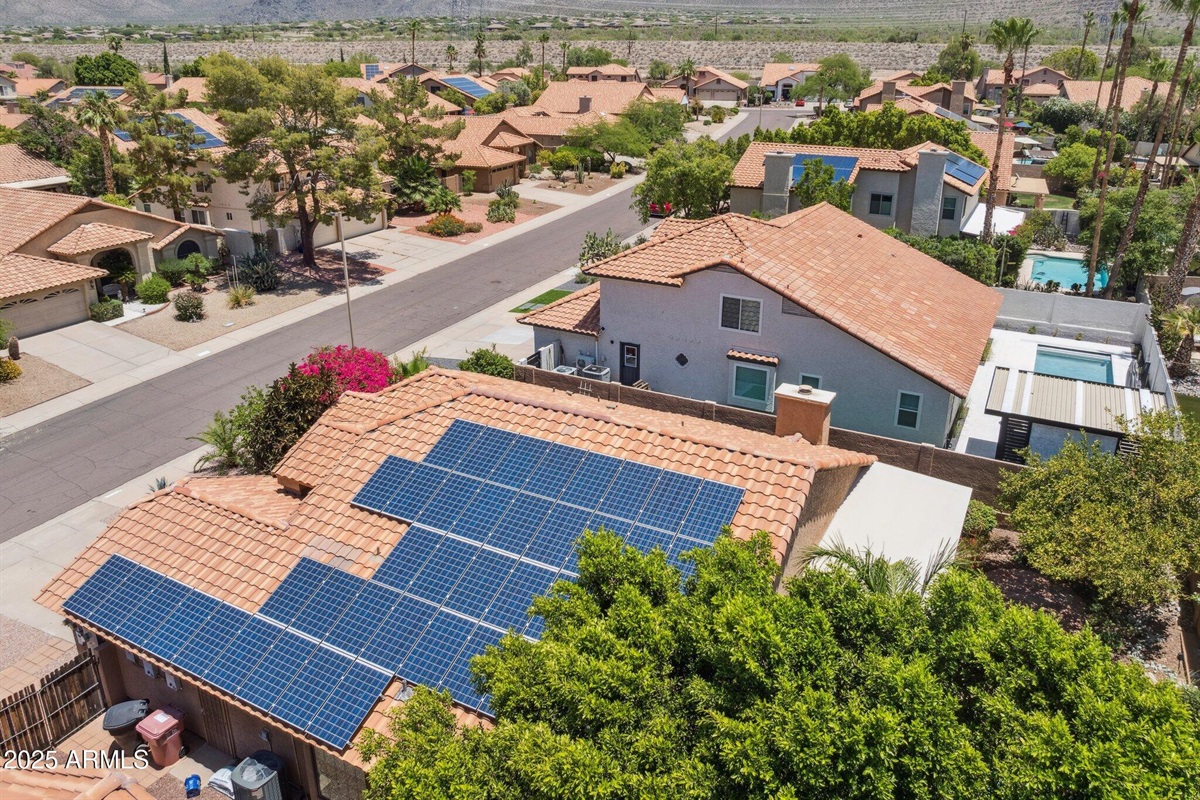 Solar Panels and Mountain Views
