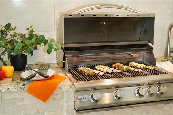 Grillmaster's dream: top-of-the-line Blaze commercial gas grill