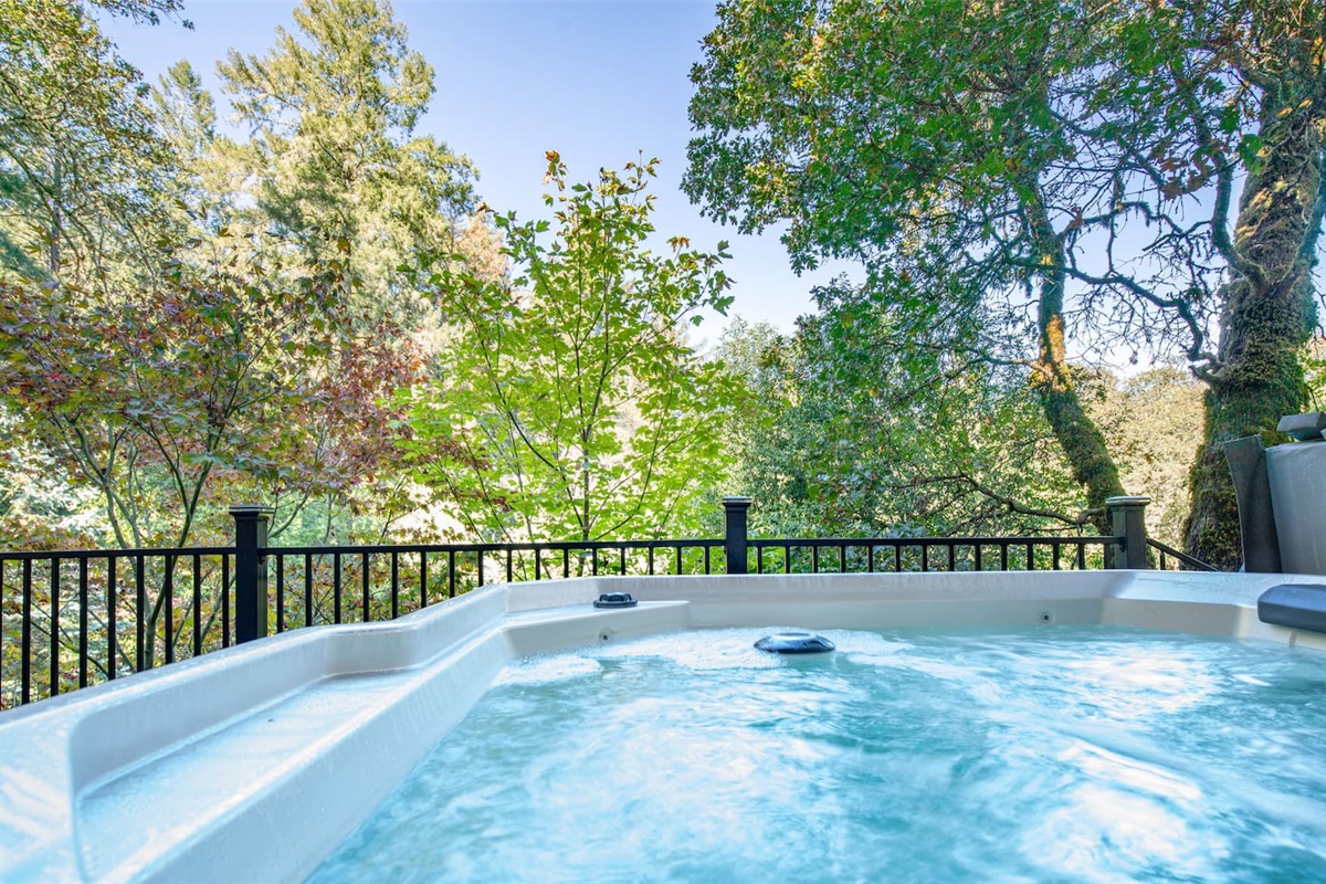 Relaxation is just a soak away - come enjoy our hot tub!