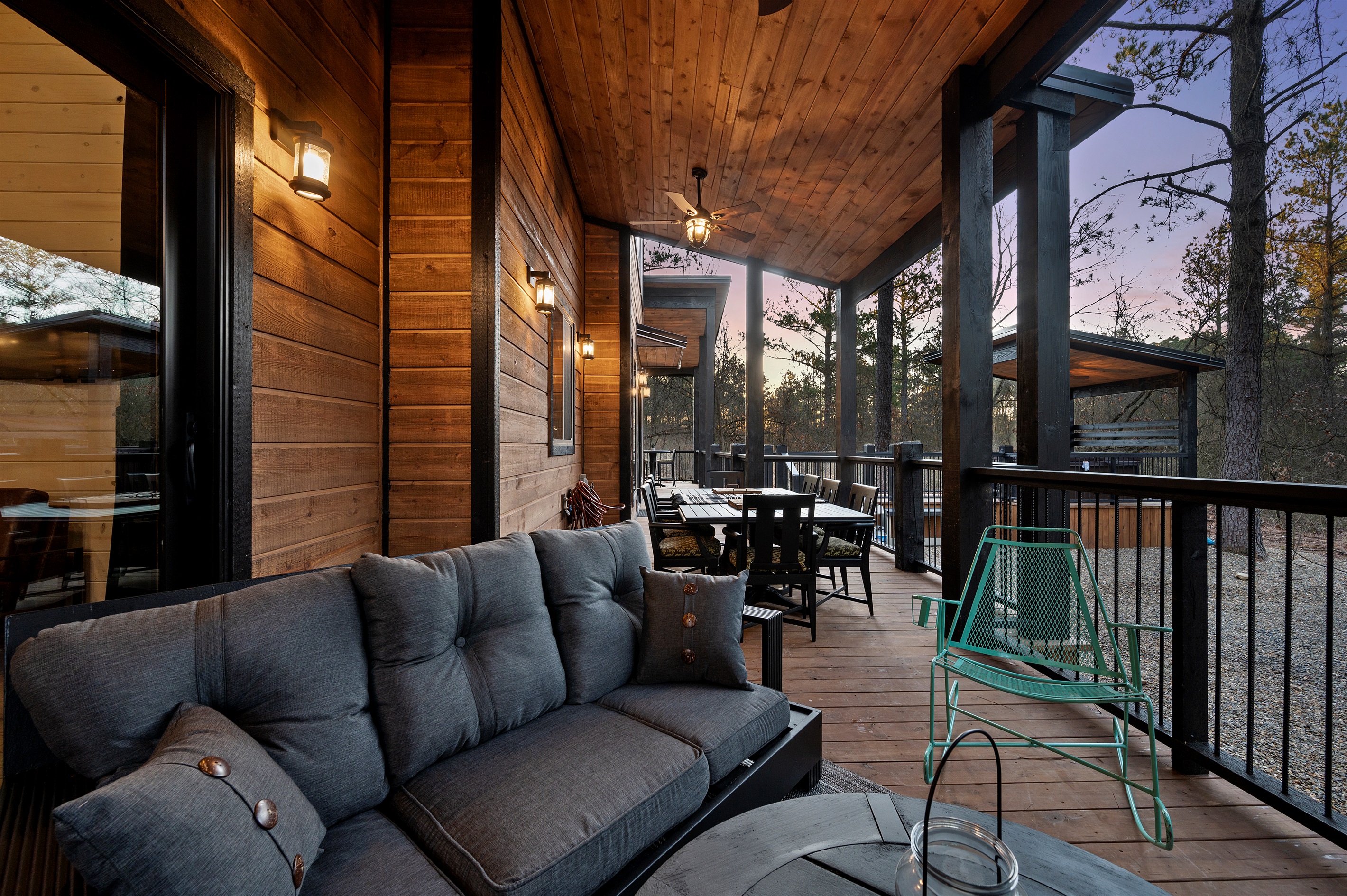 Comfortable seating invites you to linger a little longer