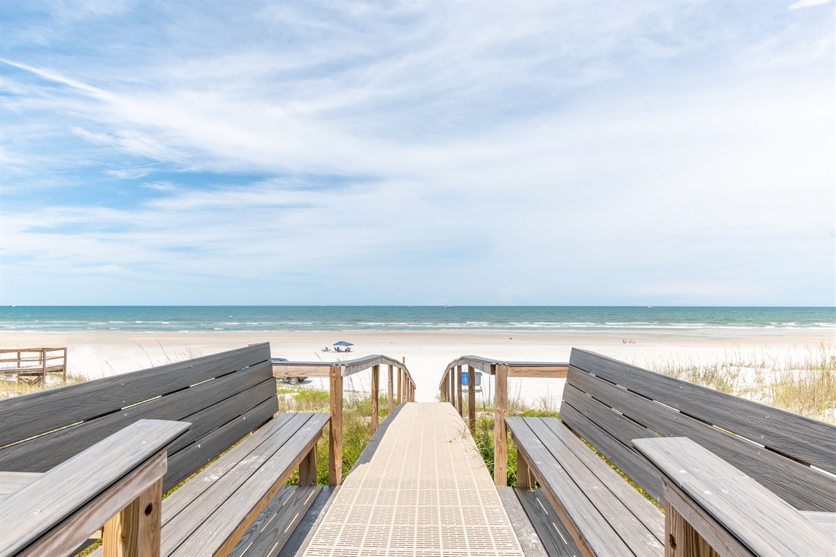 Private Community Walkway To Beach
