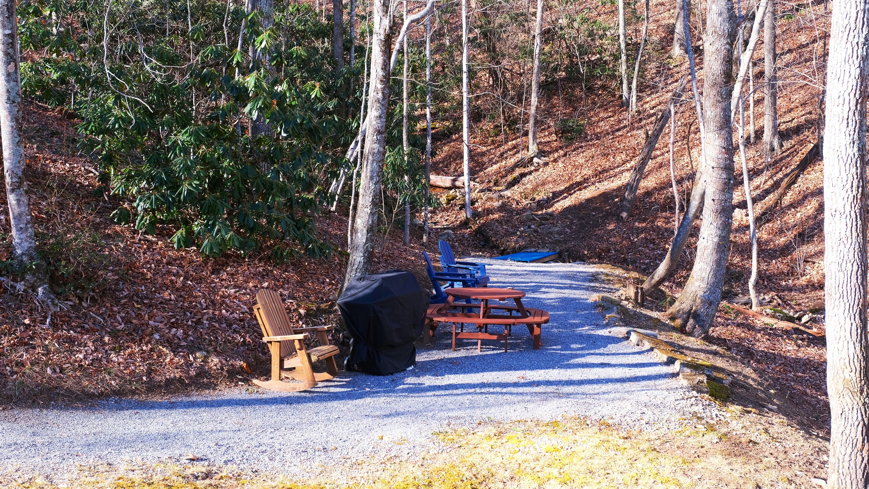 Private Grilling Area near Creek