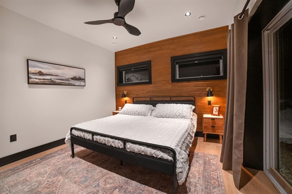 Basement bedroom 3 King bed outdoor access