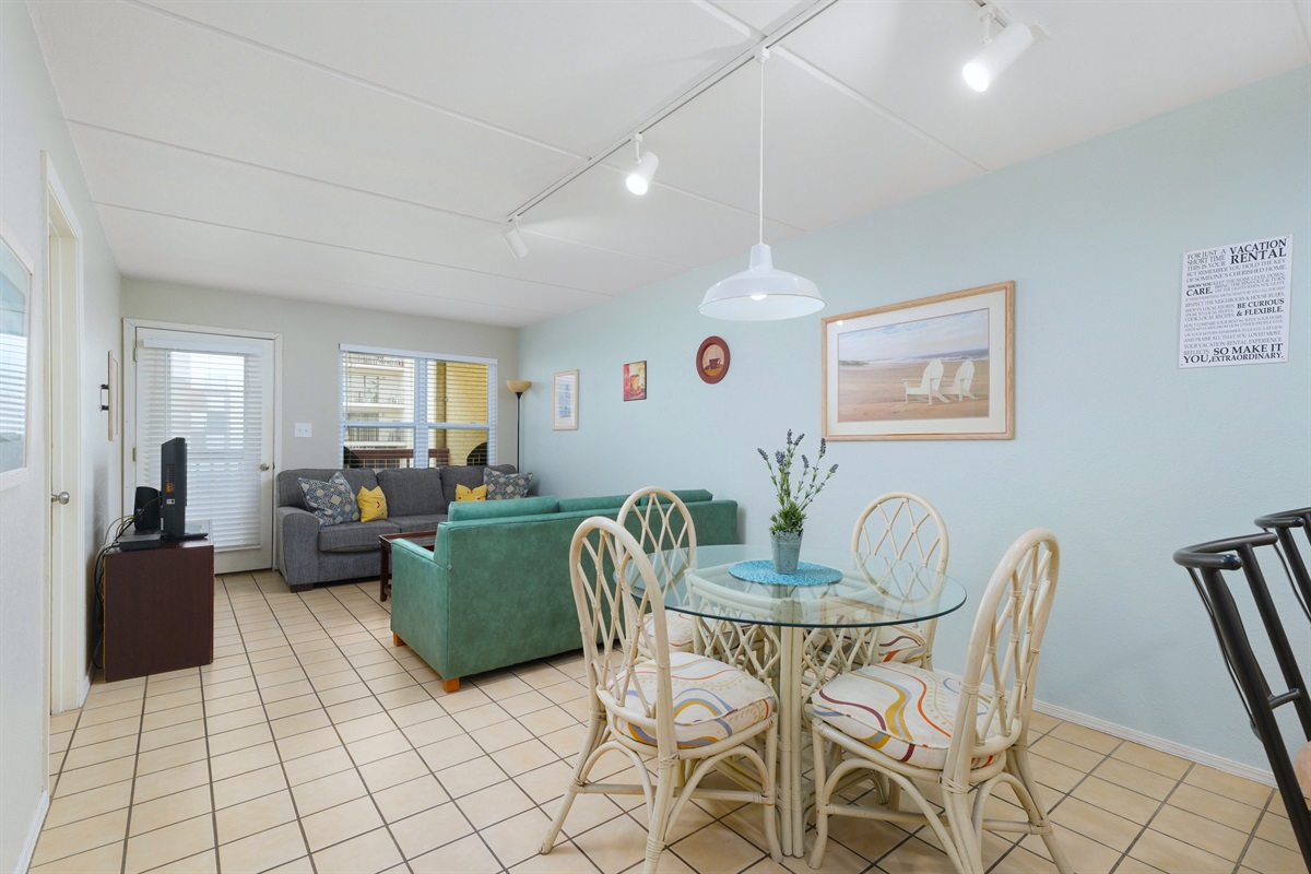 Open Living Room and Dining Area