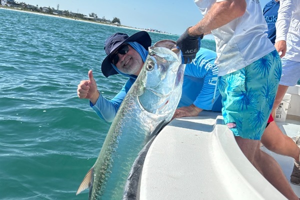 Fish For Tarpon Right Off Our Beach!