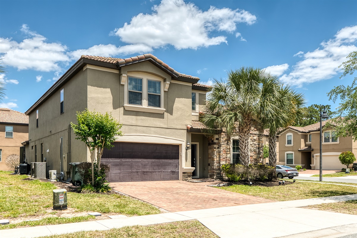 Front of house - End Corner Lot