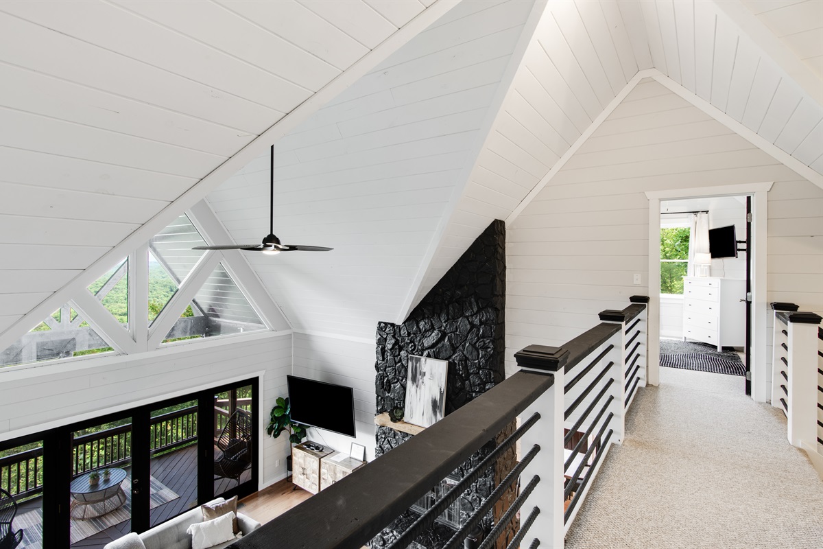 Stylish hallway, open-hearted home.