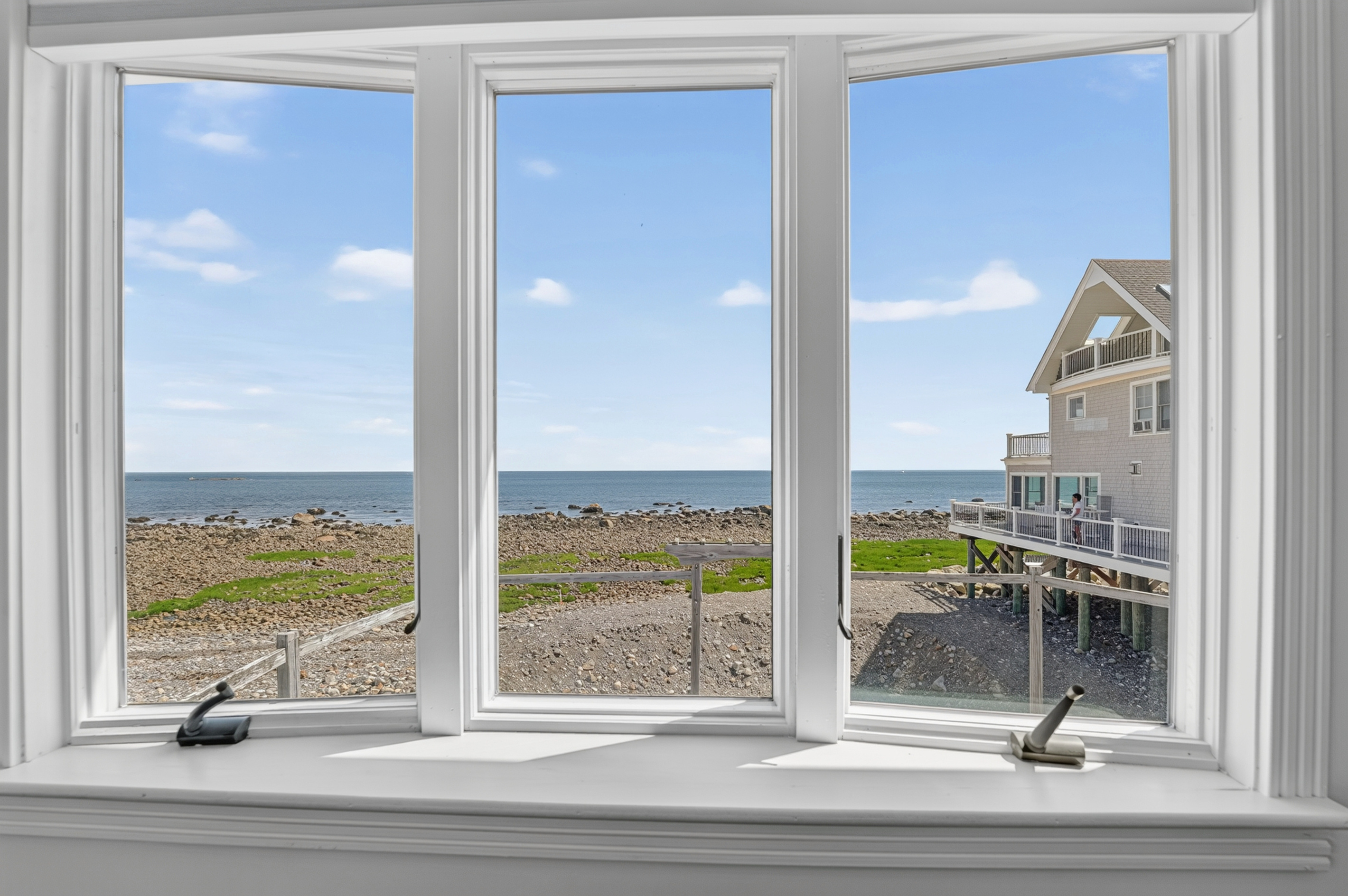 Beautiful water and coastal views right from the bedroom windows.